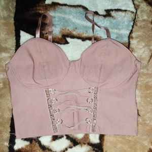 Pink crop top